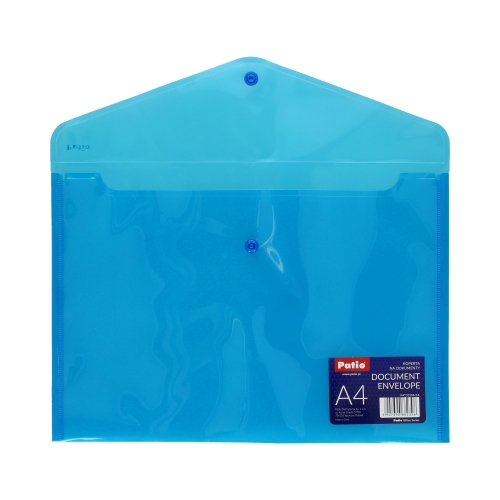 Teczka kopertowa A4/PP niebieska Patio