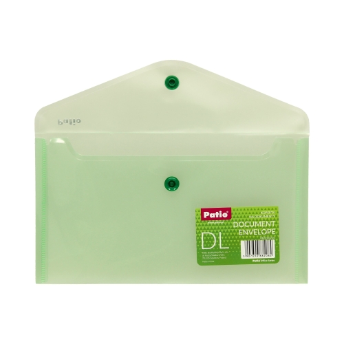 Teczka kopertowa DL/PP zielona Patio
