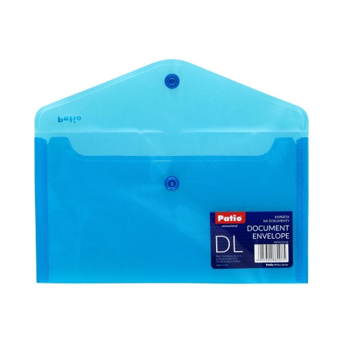 Teczka kopertowa DL/PP niebieska Patio