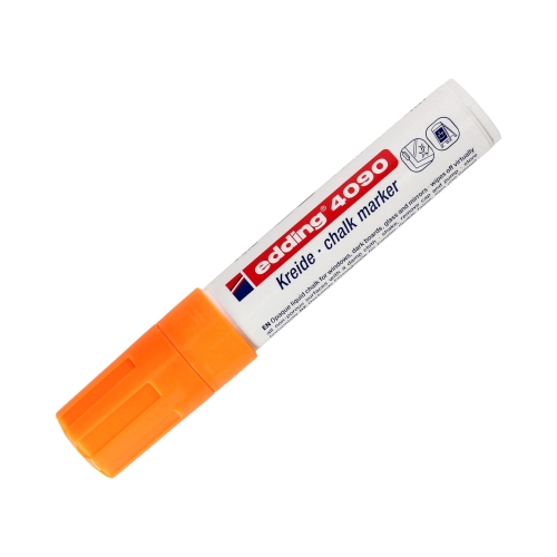 Marker kredowy do szyb 4.0-15mm pomarańczowy ścięty Edding 4090