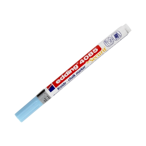 Marker kredowy do szyb 1.0-2.0mm niebieski pastel Edding 4085