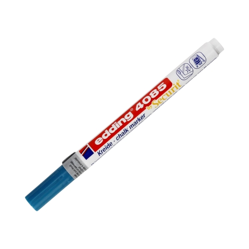 Marker kredowy do szyb 1.0-2.0mm niebieski metaliczny Edding 4085
