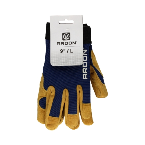 Rękawice ochronne August niebiesko-pomaańczowe 9 Ardon (2)