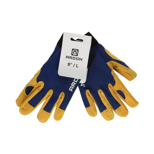Rękawice ochronne August niebiesko-pomaańczowe 9 Ardon (2)