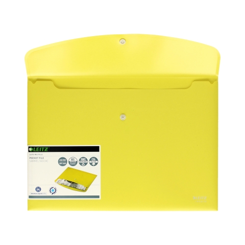 Teczka kopertowa żółta Recycle Leitz