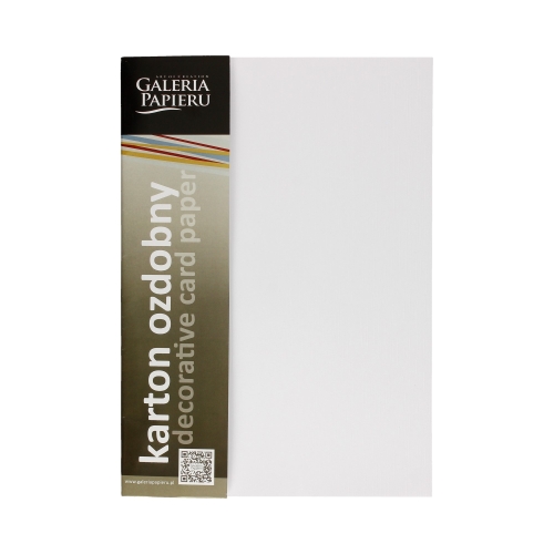 Karton ozdobny A4 180g Batyst biały (20)