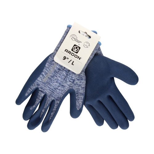 Rękawice powlekane Nature Touch niebieskie 9 Ardon (2)