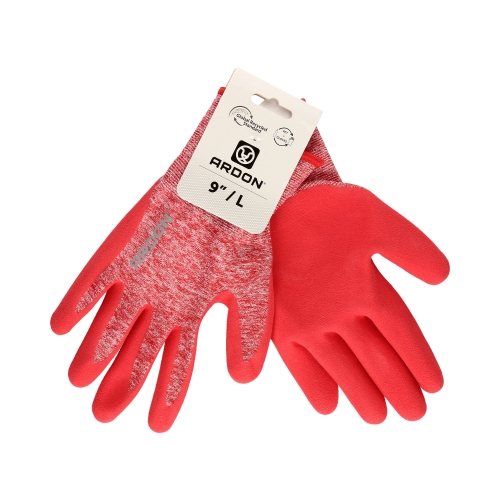 Rękawice powlekane Nature Touch różowe 9 Ardon (2)