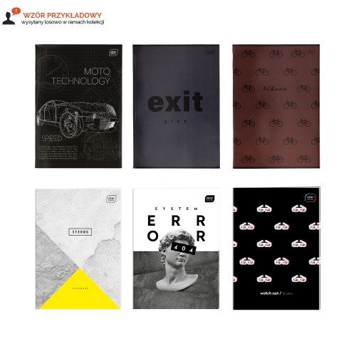 Zeszyt A4/60 kratka Trends Boys Interdruk