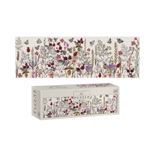 Puzzle 1000el panoramiczne Flowers no.1