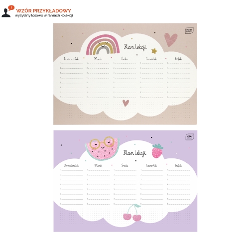 Plan lekcji Glitter A4