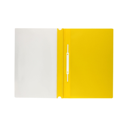 Skoroszyt sztywny perforacja A4/PVC żółty Biurfol ST-02
