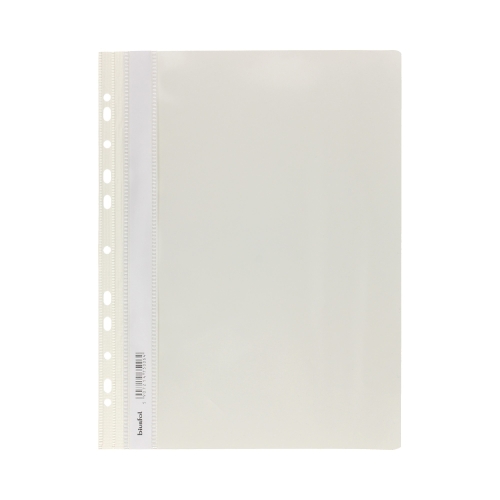 Skoroszyt sztywny perforacja A4/PVC biały Biurfol ST-02
