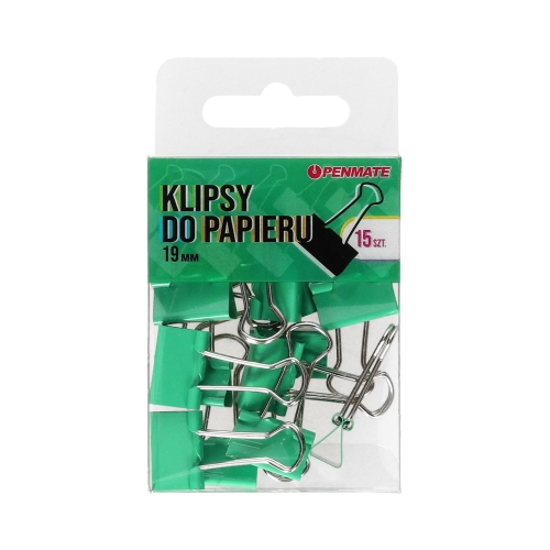 Klip 19mm 15szt. turkusowe Penmate