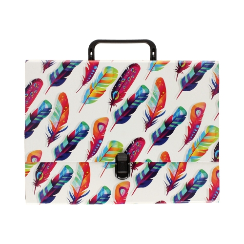 Teczka rączka A4 50mm Piórka T 0102