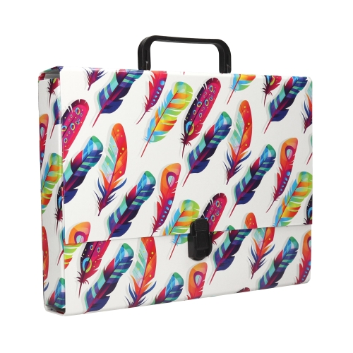 Teczka rączka A4 50mm Piórka T 0102