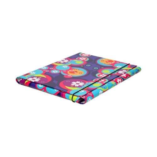 Teczka skrzydłowa gumka A4 40mm Bąbelki T0103