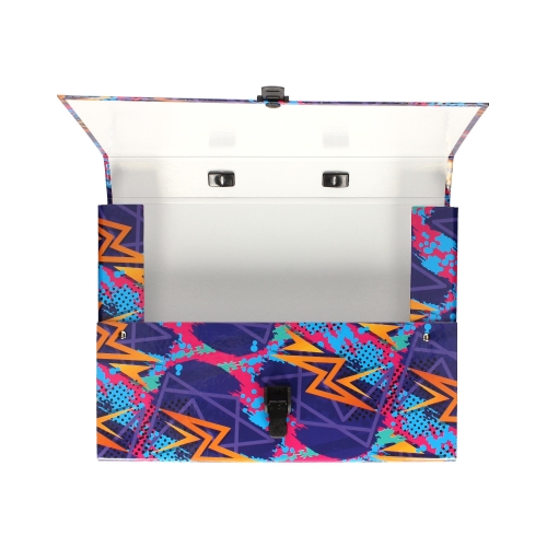 Teczka rączka A4 50mm Zygzaki T 0105