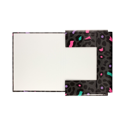 Teczka skrzydłowa gumka A4 40mm Panterka T0106