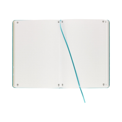 Notatnik A5/104 kropki turkusowy Oxford Signature 400154948