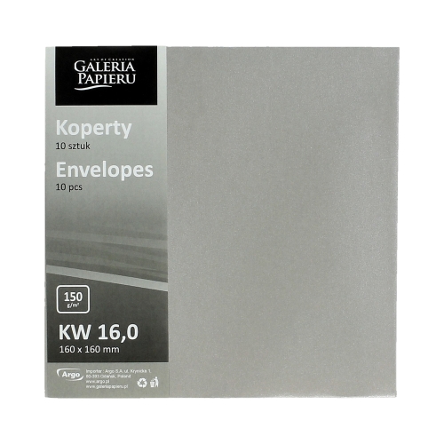 Koperty 160x160 Pearl srebrny 150g (10)