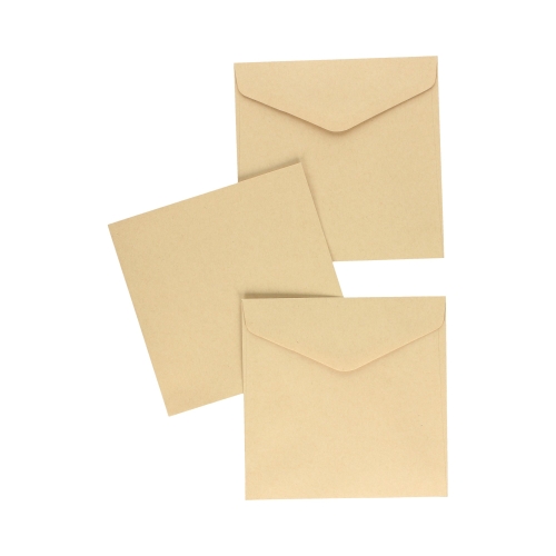 Koperty 160x160 ciemnobeżowe Nature 120g - 10 szt. w opak.