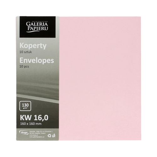 Koperty 160x160 różowe satyna gładkie 130g (10)