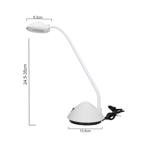 Lampa biurowa biała ledowa MAULarc