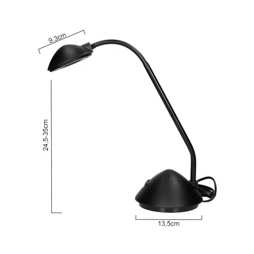 Lampa biurowa czarna ledowa MAULarc