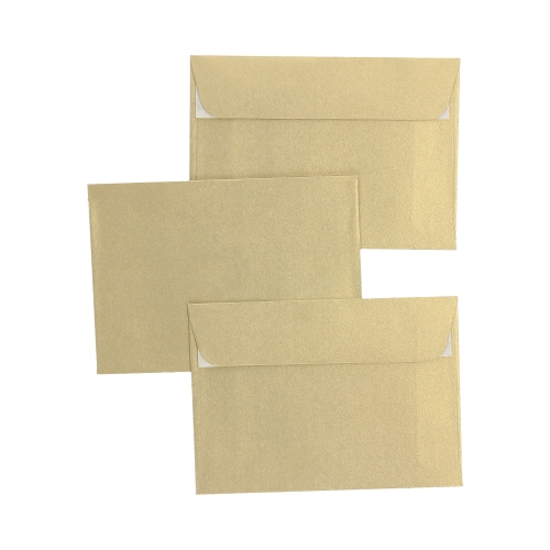 Koperty B7 złote Pearl 120g - 10szt.