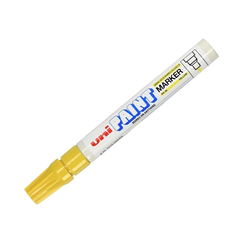 Marker olejowy 2.2-2.8mm żółty okrągły Uni PX20