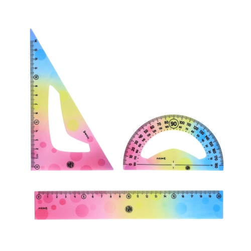 Zestaw geometryczny 3 elementy pastelowy Astra 424022001