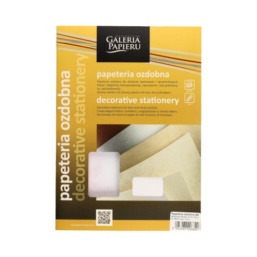 Papeteria A4 Garden/20 DL/10 Gładki biały