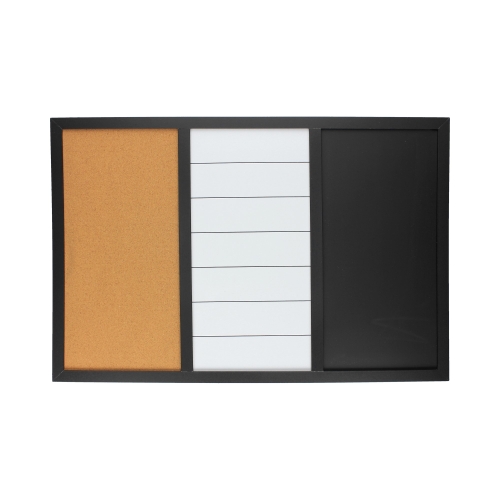 Tablica suchościeralno-magnetyczno-kredowa 60x40 3w1