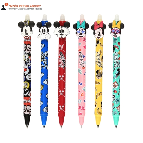 Długopis automatyczny niebieski wymazywalny Mickey
