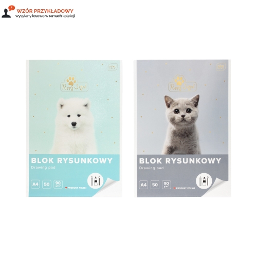 Blok rysunkowy A4/50 Puppy Sign Interdruk 90g