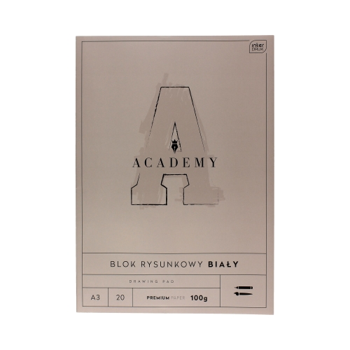 Blok rysunkowy A3/20 Academy Interdruk 100g