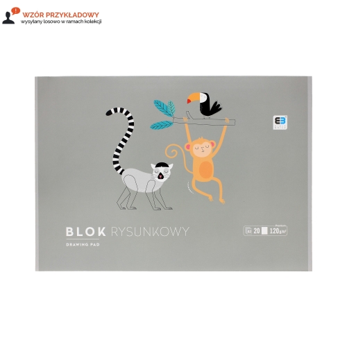 Blok rysunkowy A3/20 BB Kids Interdruk 120g