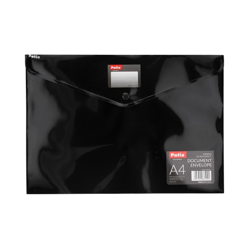 Teczka kopertowa A4 czarna identyfikator Patio PAT3133/01
