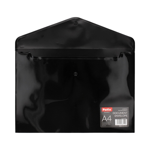 Teczka kopertowa A4 czarna identyfikator Patio PAT3133/01