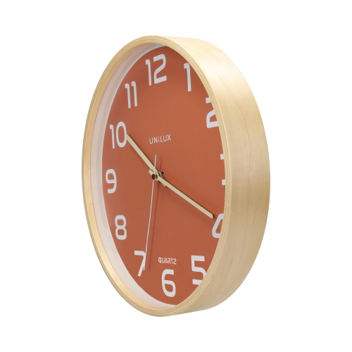 Zegar ścienny pomarańczowy Baltic Unilux