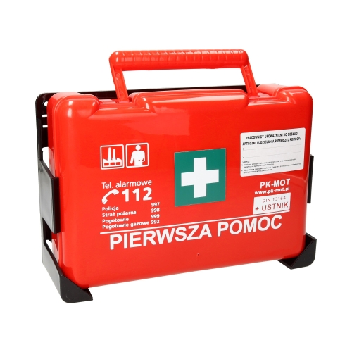 Apteczka zakładowa z wyposażenie DIN13164 +ustnik PK-MOT BDw