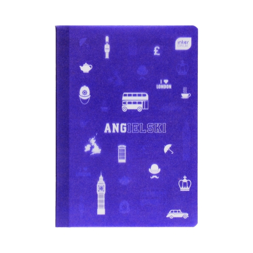 Zeszyt A5/60 kratka PP język angielski Interdruk