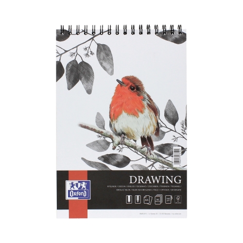 Blok rysunkowy A4/50 na spirali 160g Oxford 400166163
