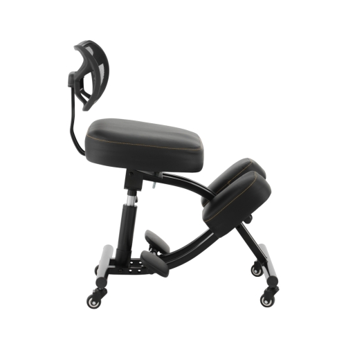 Krzesło ergonomiczne klękosiad czarne eko + pokrowiec OKNEEL PRO