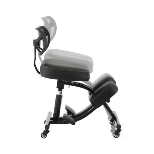 Krzesło ergonomiczne klękosiad czarne eko + pokrowiec OKNEEL PRO
