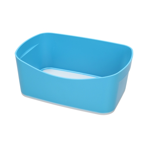 Podnóżek niebieski + pojemnik MyBox niebieski Ergo Cosy Leitz