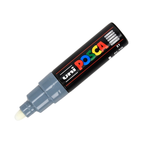 Marker plakatowy 4.5-5.5mm szary okrągły Posca