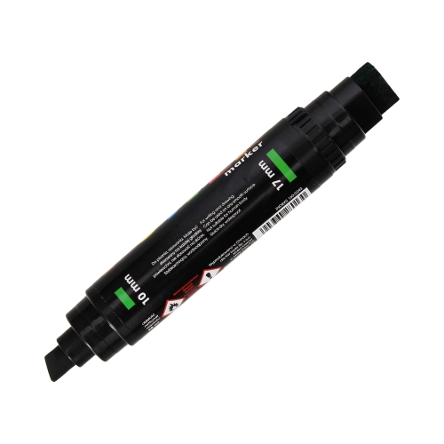 Marker permanentny 10mm/17mm zielony dwustronny Poster GR1712