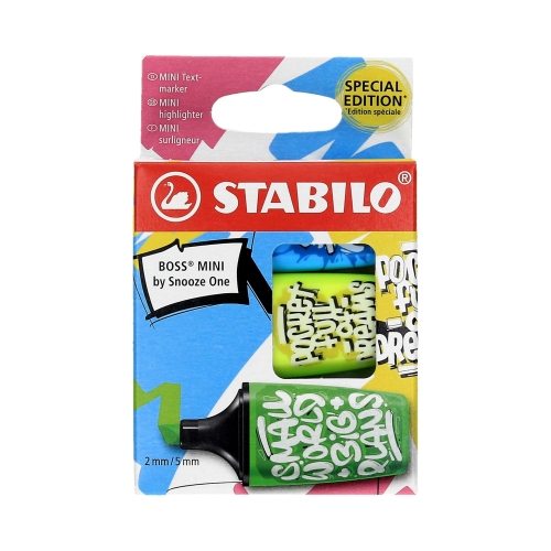 Zakreślacz 3kol mini by Snooze One Boss Stabilo 07/03-61